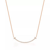 Happy Pendant in Rose Gold with Lab Diamonds